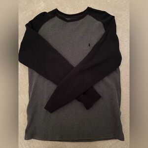 Polo Ralph Lauren Black and Gray Long Sleeve Tee